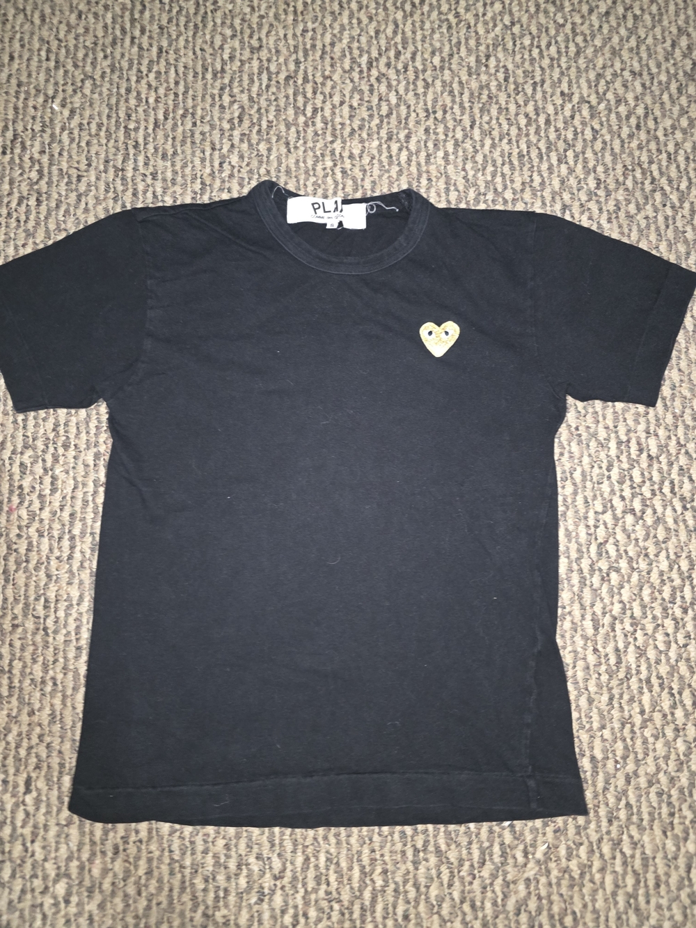 Play Comme des Garçons Black Heart Patch Kids Tee